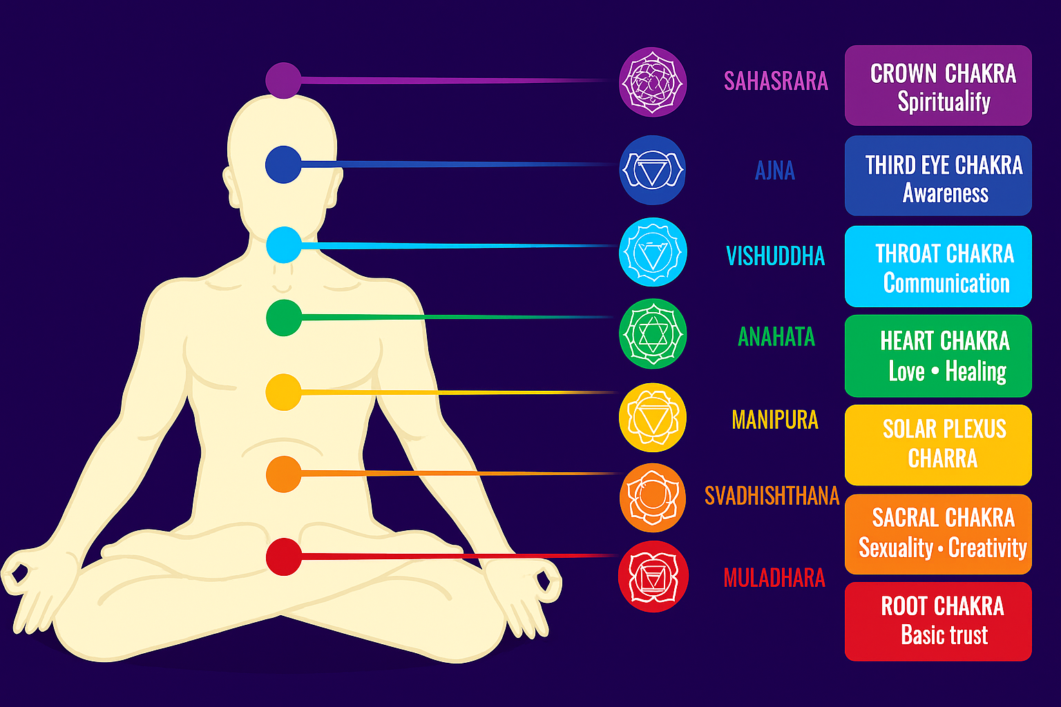 7 Chakras and their benefits
