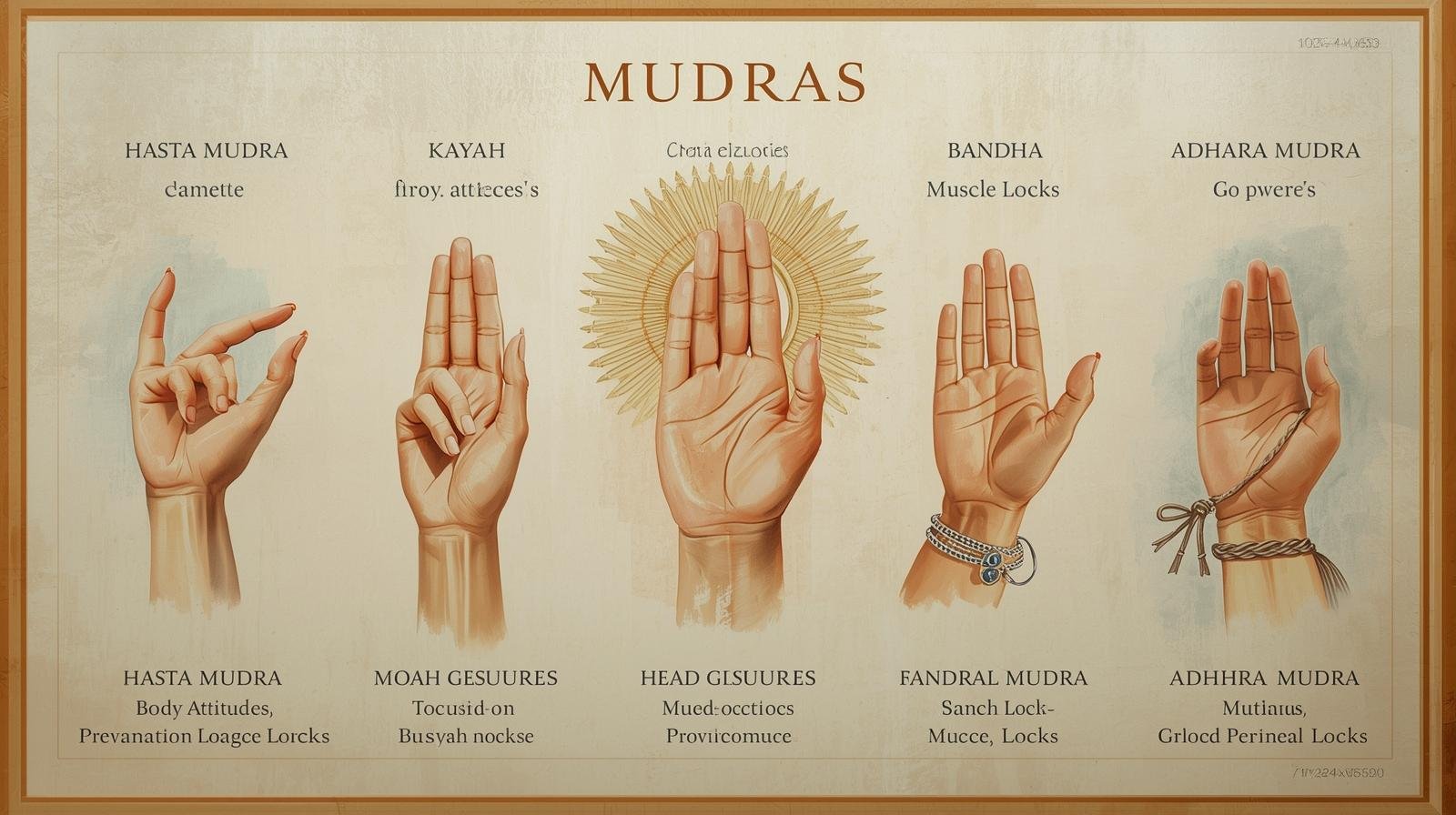 yoga mudras from Mira Yogashala