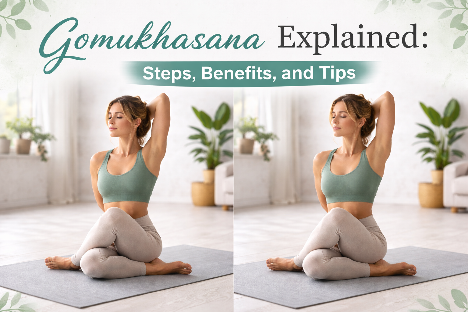 Gomukhasana, Cow face pose