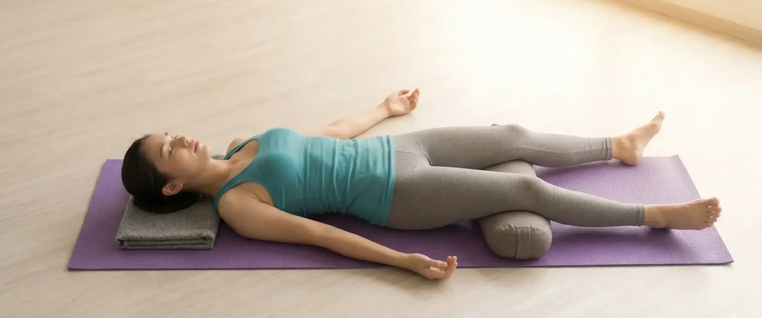 shavasana using props