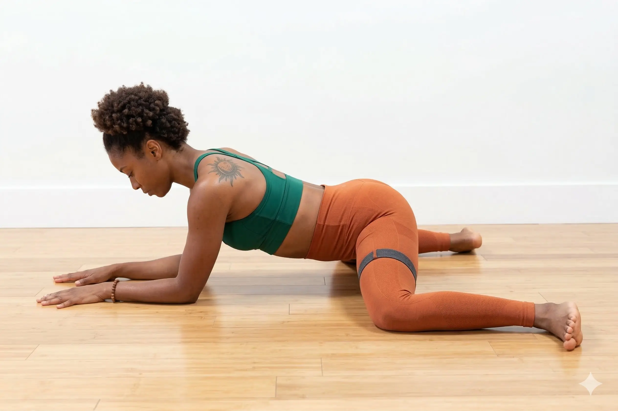 frog pose (Mandukasana)