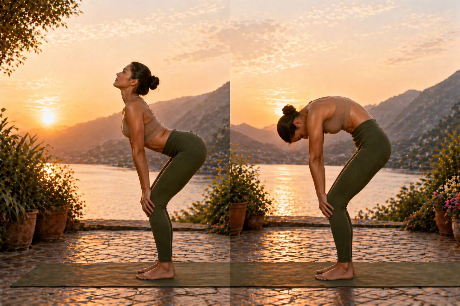 Standing Cat Cow Pose (Standing Variation)